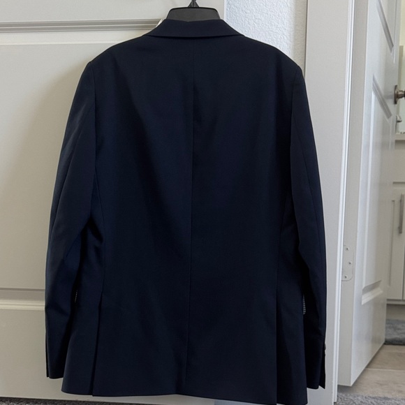 Men's Classic Navy Suit Jacket Slim Fit Blazer - Picture 6 of 6